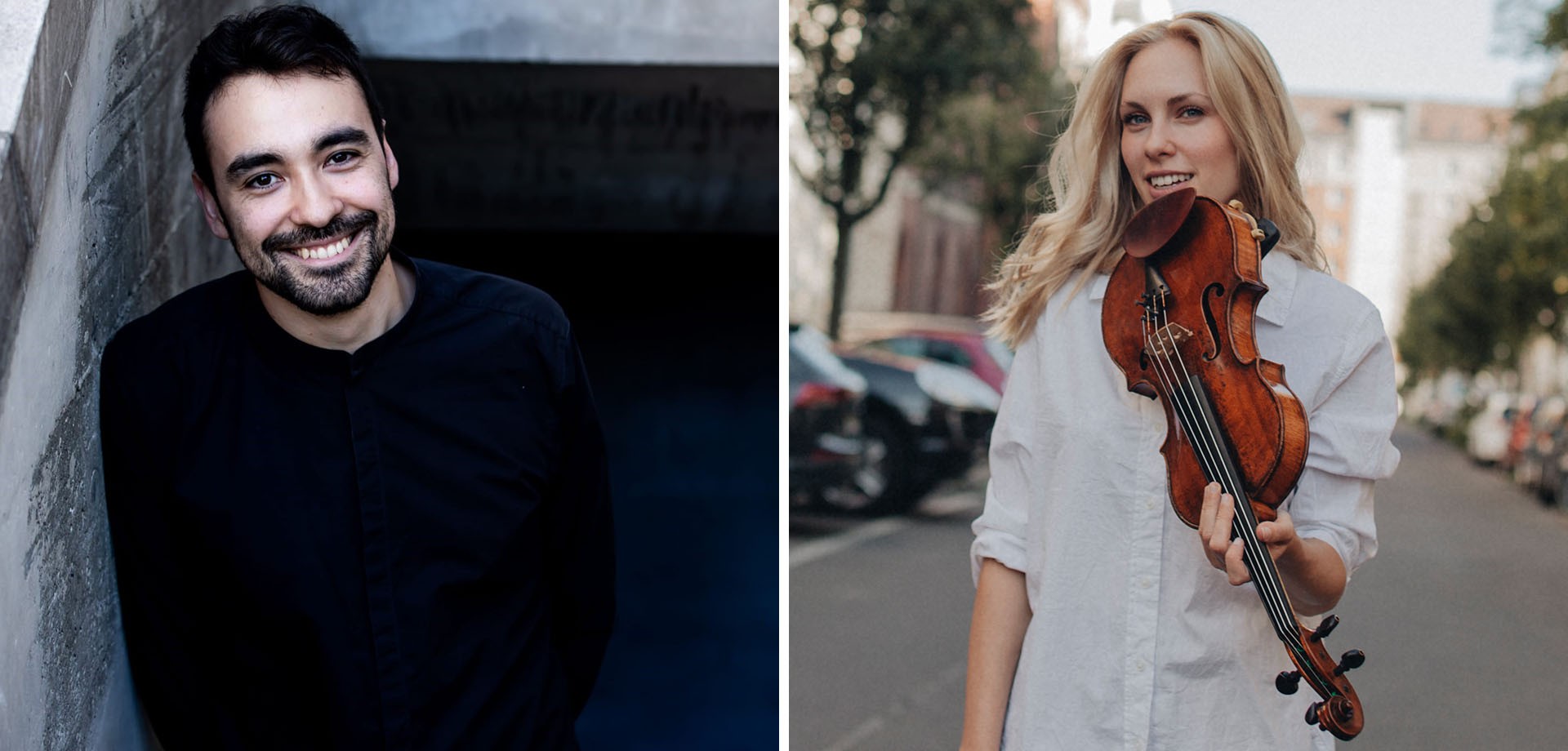 Porträtfotos von Lucas Huber Sierra und Dorothea Schupelius